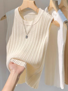 Fancy I-Shaped Ice Silk Knitting Camisole Womens Summer Cover Supernumerary Breast Silm Inner Bottoming Shirt Sleeveless Tops