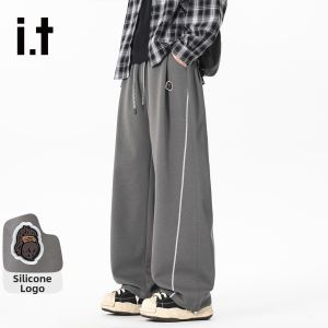FINGERCROXX | Summer New Stripe Wide Leg Pants Casual Sport