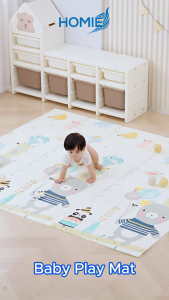 HOMIE Foldable OR Roll XPE Baby Play Mat / Double Side Crawling Sleeping Large Waterproof Playmat