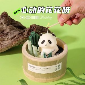 Creative DIY Panda Sand Painting Series Aromatherapy Candle Gift Box Family Activity Company Team Building Atmosphere Sense