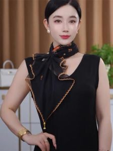 Khăn Choàng Lụa Thoải Mái Thêu Tinh Tế Có Khóa Từ Đa Chức Năng Phong Cách Mới Mùa Hè Thu Phong Cách Dân Tộc Cổ Điển