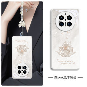 Elegant Lotus Crystal Phone Case for Huawei Mate70pro Simplistic CreativeIndividual Beauty Superior VersionHigh-End Feeld Huawei Mate60 Model