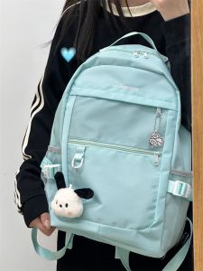 กระเป๋าเป้สะพายหลังใส่หนังสือสำหรับเด็กผู้หญิง ความจุขนาดใหญ่ กระเป๋าเดินทางแบบสะพายไหล่สองข้างสำหรับนักเรียนมัธยมปลายและนักศึกษาวิทยาลัย