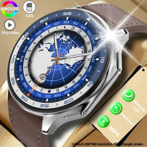 2025 DT Watch X Smart Watch 1.43" AMOLED Screen BT Call Photo Album Music Video Playback Record Compass DT Watchx Smartwatch