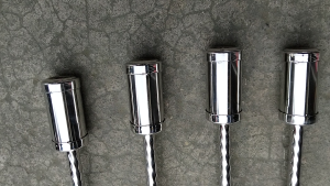 ANTENNA STAINLESS CAPSULE SPIRAL WITH SPRING DETACHABLE #80 69 INCHES