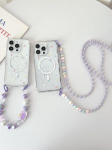 เคสโทรศัพท์แบบมีสายสะพายสะพายข้างแบบแม่เหล็กพร้อมช่องรูขนาดใหญ่สำหรับ iPhone 17 pro Max 16 15 pro 13 14 Star Full Screen 12 11 แบบครอบเต็ม