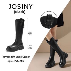 Josiny | Thick Sole Warm Gray Long Boot for Winter
