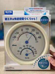 Nhiệt Ẩm Kế Tanita TT-513 cơ học. Đồng hồ đo nhiệt độ và độ ẩm phòng để bàn treo tường tiện dụng Nhật Bản [Hibaby Plus]