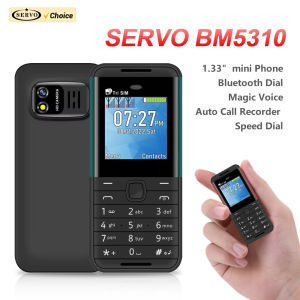 SERVO BM5310 Mini Small Mobile Phone 3 SIM Card Magic Voice Auto Call recorder Bluetooth Dialer Speed Dial 1.3"Screen Cellphones