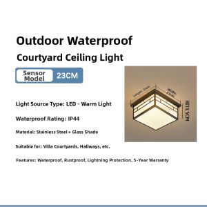 HAODALIANYI | Waterproof Insect Proof Outdoor Ceiling Light