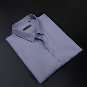 Business Casual Mens Modal Shirt Long Sleeve White Short Sleeve Wedding Best Man Iron Free Anti-Wrinkle Slim Fit Button Decorated