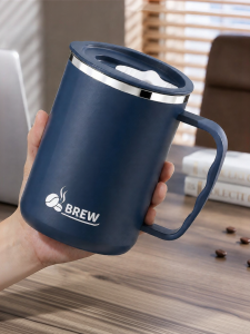 XIAOCHUSHU | Stainless Steel Male Office Household Drinkable Cup With Lid