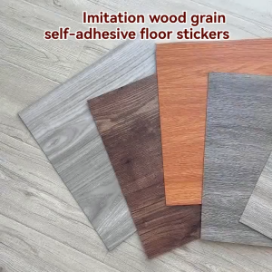 1BOX 54PCS or 50PCS Waterproof PVC Floor Stickers 30CMX30CM Self-Adhesive Imitation Wood Grain Marble Design for Kitchen Bathroom Living Room Office Modern Home Decor