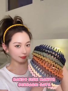 Alobeauty - Bando Sisir Wanita Bando Wavy Comb Headband [8 warna]