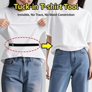 Shirt Stay Belt Adjustable Elastic T-Shirt Waist Tuck Tool For Clothing Hem Fixing Non-slip Wrinkle-Proof Shirt Holder Straps