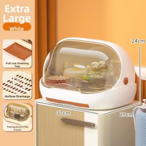 Dustproof Tea Cup Storage Organizer Drying Rack