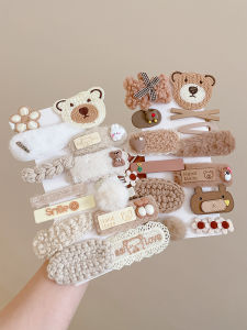 PINK EMPRESS | Cute Teddy Bear Side Bangs Hair Clip