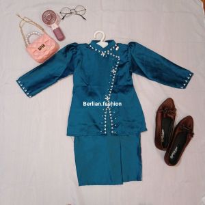 5 TERMURAH oneset kurung Melayu anak perempuan rok songket elegant pesta lebaran termurah 7