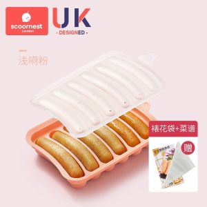 Kescoorl Silicone Sausage Mold Baby Food Steamer Cake Steamer Child Cooking Tools Baking Molds for Baby Food Preparation