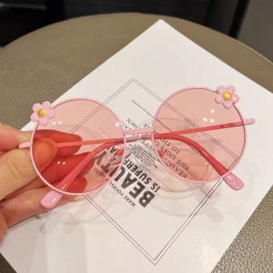 Fashionable Childrens Sunglasses Heart-Shaped Baby Sun Protection Cute Little Girl Eyewear Stylish Kids Accessory