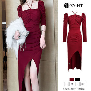 เดรสผู้หญิง เดรสผู้หญิง EraVogue เดรสผู้หญิง เดรสรัดรูป เดรสล้องคอ เดรสไปงางแต่ง เดรสยาว เดรสสีแดง เดรสผ้าฝ้าย เดรสแขนยาว เดรสเซ็กซี่ เดรสเกาหลี เดรสออกงาน 9410