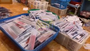 ( Isi 50 Pcs ) Souvenir SISIR KECIL 15cm kemas MIKA Kartu Ucapan Suvenir Murah Makassar Mamuju