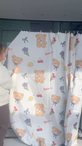 YANYANGTIAN ผ้าม่านพร้อมส่ง ผ้าม่านทึบแสง ทนความร้อน ป้องกัน UV ผ้าม่านประตู ผ้าสวย ผ้าม่านตู้ กันแสงได้