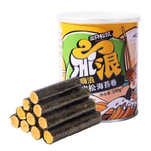 Three Squirrels | Pork Floss Seaweed Snack 100g
