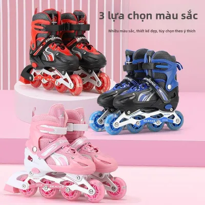 LIWAN | Bộ Giày Trượt Patin Đèn Chớp Điều Chỉnh Được