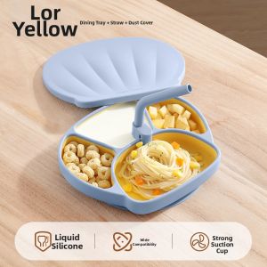 Usbettas | Suction Baby Feeding Plate Partitioned Food Bowl