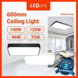 LED PRO LED Ceiling Light 600MM 60W/72W/96W/120W/140W - Rectangle Ceiling Light - High-Quality - 2 Years Local Warranty