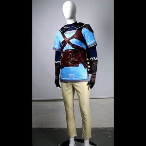 The Legend Tears of the Kingdom Link Zelda Anime Cosplay Costume Wig Hunter Uniform Cloak Cape Halloween Suit Women Men