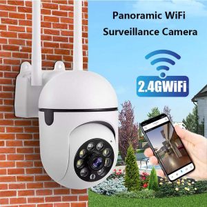 Panoramic WiFi Surveillance Camera Auto Tracking PTZ Camera Full HD 1080P Wireless Surveillance Camera For Interior And Outdoor