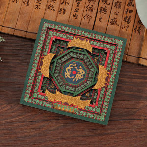 Mặt Dán Tủ Lạnh Bằng Gỗ Năm Lớp Từ Tính Từ Trung Quốc Đại Lục Để Kỷ Niệm Điểm Tham Quan Du Lịch Phật Giáo