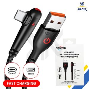 [KN ACC] NANVAN NVN-KD52 KABEL DATA CHAGER FAST CHARGING MICRO USB / TYPE TIPE C 3A L SIKU DESIGN FOR GAMING