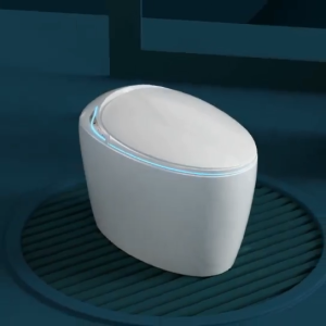 Egg-shaped smart toilet with night light and automatic flushing function smart toilet tank suitable for pregnant women