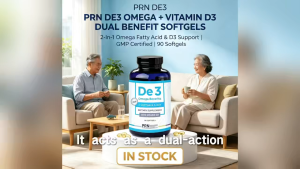 PRN De3 Omega with Vitamin D3 | Ease Dry Eyes & Maintain Good Eye Health