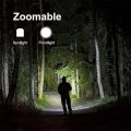 High Power LED Flashlight 5 Modes Zoomable Aluminum Camping Torch Waterproof Uses 3 AAA Batteries for Outdoor Activities ﻿. 