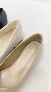 Genny Zenna - Sepatu Wanita Pita Tali Glossy Hak Tahu 3cm 2765012