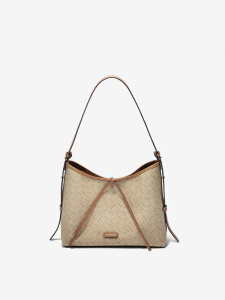 Belle | Womens Monogram Commuter Large Capacity Shoulder Crossbody Hobo Tote Bag