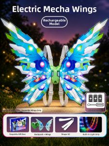 BABYSHOME | Glowing Childrens Wing Back Accessories Magic Wand Toy
