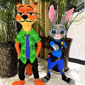 CHANZHE | Adult-Level Challenge Animal City Judy Building Blocks