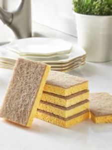 Malaysia StockNature Wood Pulp Dishwashing Sponge Coconut Fiber Kitchen Reusable Magic Scouring Absorbent Household木浆洗碗绵