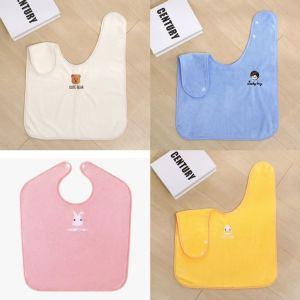 Childrens grooming bib 0 fluorescent agent soft and skin friendly towel waterproof brush towel face towel waterproof bib