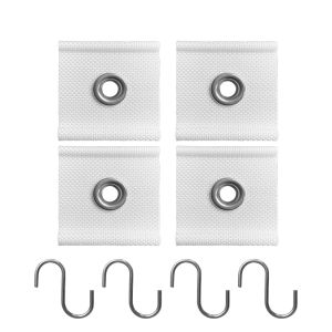 4Pcs S Shaped Camping Awning Hooks Clips RV Tent Hangers Light Hangers with Holes Caravan Camperb for Home Auto Accessories
