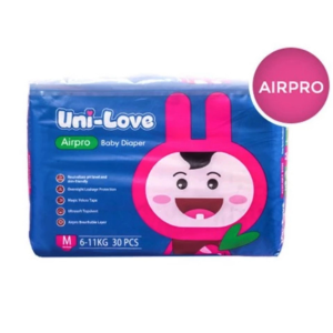 Uni-Love Airpro Tape Baby Diapers Medium 30
