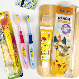 In Stock Japan Pokemon Pikachu Squirtle Modeling Kids Student Toothbrush Protective Cover with Brush Cap 6 Years Old +