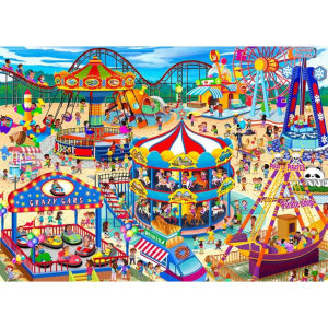 500/1000/1200/2000Pieces Amusement Park Jigsaw Puzzles for Adults Home Decor Challenging Family Fun Educational Toys Game