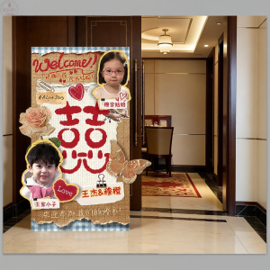 ZLVOEY | Custom Wedding Welcoming Sign Child Photos Guidance Board