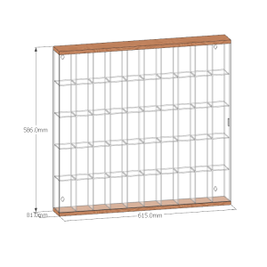 Blind Box Storage Display Rack Wall-Mounted Pop Mart PopMart Dust Cover Doll Molly Acrylic Display Box